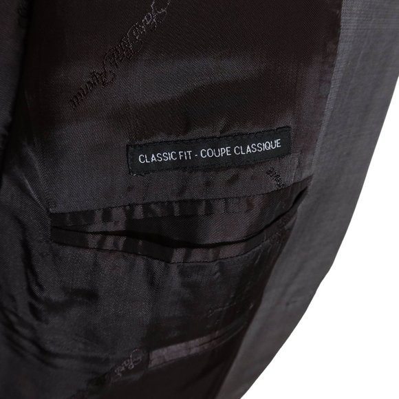 ERMENEGLIDO ZEGNA Wool Traveler Cloth Two Button Blazer Saks Fifth Avenue 46R - Picture 9 of 12